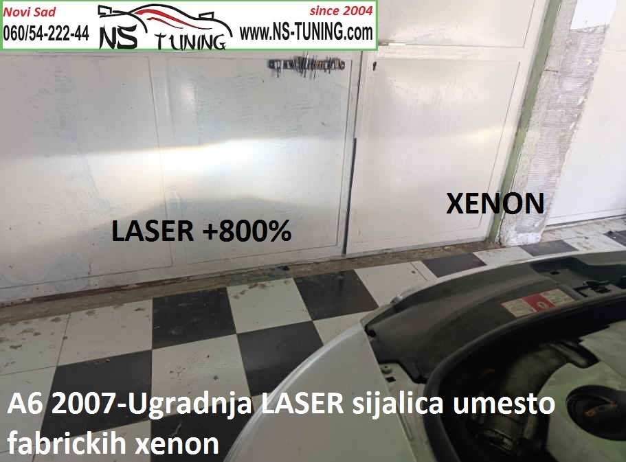 audi a6 c6 2007 d2s laser led sijalica najjaca zamena xenon far servis farova novi sad